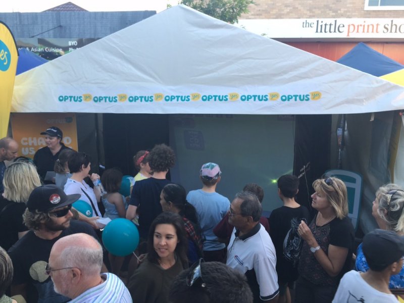 Optus Retail and Perth`s Summer Street Party